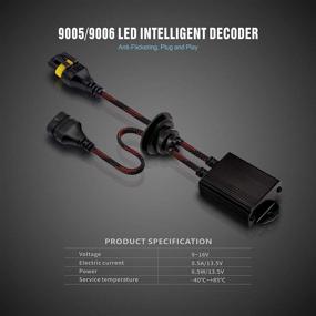 img 3 attached to 🔌 SIRIUSLED Canbus Decoder Pack of 2 - Fix Headlight Bulb On/Off Flickering & Cancel Error Message - 9005 9006 LED Adapter Size