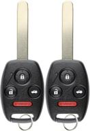 🔑 convenient 2-pack keylessoption keyless entry remote control + uncut car ignition key fob replacement (oucg8d-380h-a) logo