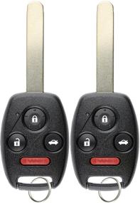 img 3 attached to 🔑 Convenient 2-Pack KeylessOption Keyless Entry Remote Control + Uncut Car Ignition Key Fob Replacement (OUCG8D-380H-A)