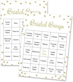 img 2 attached to InvitationHouse Gold Confetti Bridal Bingo