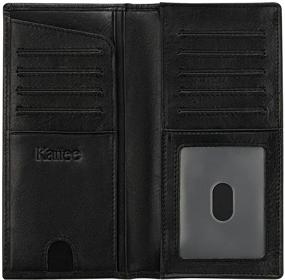 img 4 attached to Kattee Vintage Genuine Leather Checkbook Men's Accessories