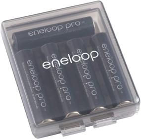 img 2 attached to 🔋 Panasonic Eneloop Pro Battery Storage Cases - 4AA or 5AAA Battery Capacity - Obsidian Gray (Pack of 2)