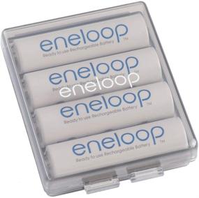 img 1 attached to 🔋 Panasonic Eneloop Pro Battery Storage Cases - 4AA or 5AAA Battery Capacity - Obsidian Gray (Pack of 2)