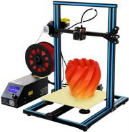 🖨️ creality cr 10s fdm 3d printer: upgraded dual z axis, resume printing & blue color - perfect for hobbyists, designers & home users (300x300x400mm) logo