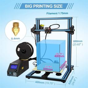 img 3 attached to 🖨️ 3D-принтер Creality CR 10S FDM: улучшенное двойное Z-ось, возможность возобновления печати и голубой цвет - идеально подходит для хобби, дизайнеров и домашних пользователей (300x300x400 мм)