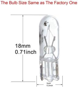 img 3 attached to Мощный набор из 20 белых галогенных ламп T5 17 86 206 – идеально подходит для приборных щитков | 12V