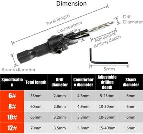 img 3 attached to 🔧 Эффективный счетчик сверления OCGIG с хвостовиком для первоклассных результатов в деревообработке