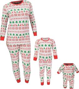 img 4 attached to 👪 Make Memories with Unique Men's Baby Christmas Family Pajamas