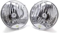 kc hilites 7" round 60/55w h4 dot headlight - set of 2: perfect lighting solution logo