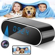 🕒 wireless wifi 1080p hidden cameras clock with night vision, motion detection, loop recording - hidden camera for home surveillance, nanny cam, baby pet monitoring logo