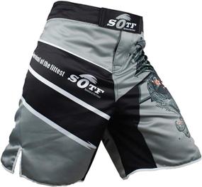 img 2 attached to 🩳 SOTF Boxing Shorts: Ultimate Men's Muay Thai Fight Short and MMA Shorts for BJJ