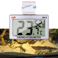 термометр для рептилий от capetsma: точный и легко читаемый цифровой гигрометр для террариумов с рептилиями - монитор температуры и влажности для террариумов из акрила и стекла (1 штука) логотип