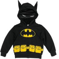 batman little sherpa fleece hoodie logo