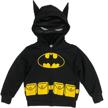 batman little sherpa fleece hoodie logo