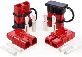 img 4 attached to Orion Motor Tech 175A Wire Harness Plug Kit for 2-4 Gauge Cables - Quick Connect Disconnect Set for Car, Bike, ATV, Winches, Lifts, Motors, and More - 12V-36V Battery Wire Connector 4 Pack, Red