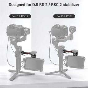 img 2 attached to Улучшенный SEO: SMALLRIG DJI RS 2 / RSC 📷 2 Адаптивное крепление для монитора камеры с NATO зажимом - Модель 3026