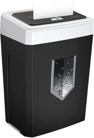 img 4 attached to 🔪 Bonsaii C169-B 14-Sheet Cross-Cut Office Paper Shredder – Heavy Duty, 30-Minute Continuous Shredding, Quiet Operation, Jam Proof System, Shreds Credit Cards and Staples – Ideal for Home use