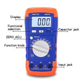 img 2 attached to 🧪 Honeytek A6013L Capacitance Meter: Reliable Capacitor Electronic Measuring & Testing Device