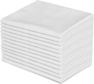 🛏️ eom linens white xl twin size flat sheets - 66" x 115" t-130 thread count (4 pack) - ideal for home, salons, spas, hotel, institutional & hospital use logo