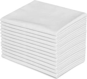 img 1 attached to 🛏️ EOM Linens White XL Twin Size Flat Sheets - 66" X 115" T-130 Thread Count (4 Pack) - Ideal for Home, Salons, Spas, Hotel, Institutional & Hospital Use