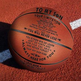 img 3 attached to 🏀 Tree Life Engraved Basketball Gifts for Son - Inspire Boundless Imagination - Christmas & Birthday Gift from Dad, Indoor/Outdoor Personalized Basketball 29.5 Inch