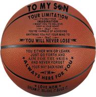 🏀 tree life engraved basketball gifts for son - inspire boundless imagination - christmas & birthday gift from dad, indoor/outdoor personalized basketball 29.5 inch logo