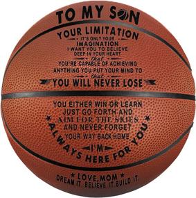 img 4 attached to 🏀 Tree Life Engraved Basketball Gifts for Son - Inspire Boundless Imagination - Christmas & Birthday Gift from Dad, Indoor/Outdoor Personalized Basketball 29.5 Inch