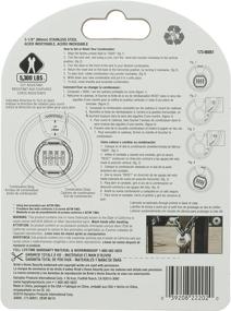 img 2 attached to 🔐 Brinks 173-80051 Stainless Steel Discus Padlock with Resettable Combination, 80mm