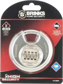 img 3 attached to 🔐 Brinks 173-80051 Stainless Steel Discus Padlock with Resettable Combination, 80mm