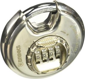 img 4 attached to 🔐 Brinks 173-80051 Stainless Steel Discus Padlock with Resettable Combination, 80mm