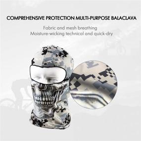 img 2 attached to 🔥 Ultimate Protection with the Your Choice Balaclava Tactical Skull Motorcycle Full Face Ski Mask: A Breathable, UV-Protective Hat for Both Women and Men