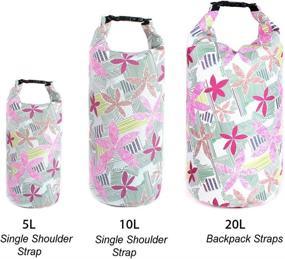 img 3 attached to 🎒 UrbanMover Waterproof Dry Bag Compression Roll Top Sack for Women Girls Fashion Unique Pattern Lightweight 10L Floating - Ideal for Kayaking, Boating, Rafting, Diving, Surfing, Gym, Yoga, Swimming, Hiking, Motorcycle