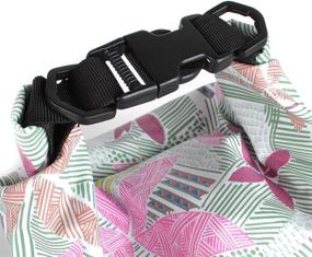 img 1 attached to 🎒 UrbanMover Waterproof Dry Bag Compression Roll Top Sack for Women Girls Fashion Unique Pattern Lightweight 10L Floating - Ideal for Kayaking, Boating, Rafting, Diving, Surfing, Gym, Yoga, Swimming, Hiking, Motorcycle