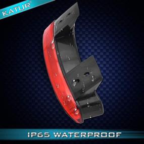 img 2 attached to 🏍️ Повысьте безопасность с KaTur Мотоцикл 8 LED Стоп Чоппед Фендер Эдж Бегущие тормозные задние фонари для Harley Sportster XL 883N 1200N XL1200V XL1200X - красный свет