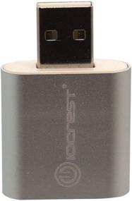img 3 attached to 💻 IO Crest SY-AUD20205 USB Audio Adapter: Enhance PC and Mac Sound with Stereo Sound Card via USB Port - Silver