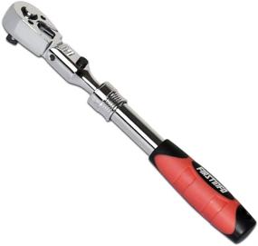 img 4 attached to 🔧 FIRSTINFO 3/8-Inch Drive Locking &amp; Flexible Extendable Ratchet Wrench Reversible, Soft-Grip with 72-Tooth Geared Action (Size Range: 10.2 - 14.1 inches)