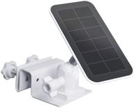 gutter mount for arlo & reolink solar panels: ideal for enhanced solar panel placement (1-pack, white) logo