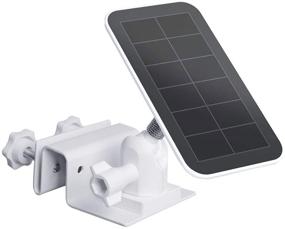 img 4 attached to Gutter Mount for Arlo & Reolink Solar Panels: Ideal for Enhanced Solar Panel Placement (1-Pack, White)