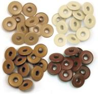 ✂️ we r memory keepers 0633356415930 eyelets & washers crop-a-dile-wide-brown (40 pieces): durable and versatile crafting essentials logo