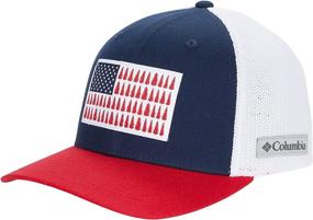 img 1 attached to 🧢 Columbia Tree Flag Mesh Ball Cap: Ultimate High Crown Fit for Unmatched Style