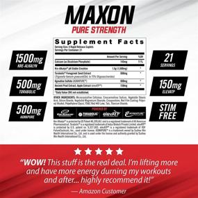 img 1 attached to 💪 Maxon Pre Workout Stimulant Free - Fenugreek and Kre Alkalyn Creatine Pure Strength Muscle Gainer Lasting Energy for Men Keto Friendly - Dietary Supplement (84 Rapid Release Caplets)