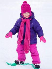 img 3 attached to 🧤 Winter Unisex Waterproof Mittens: Cotton Lined Girls' Accessories for Cold Weather Protection