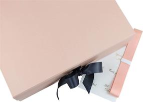 img 2 attached to 🎁 Deluxe A4 SketchGroup Gift Box with Magnetic Closure - Perfect for Elegant Packaging - Ideal for Birthdays, Bridal & Baby Shower Gifts, Weddings, and Christmas - Black, Pink, and Gold Pink Assortment