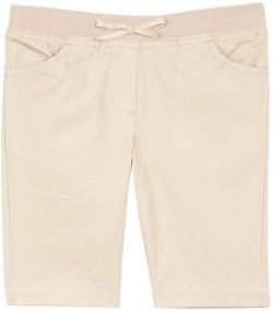 img 3 attached to 👗 Nautica School Uniform Skinny Bermuda Girls' Clothes