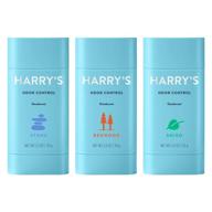 🌿 harry's men's deodorant - aluminum-free odor control variety pack with stone, shiso, and redwood scents logo