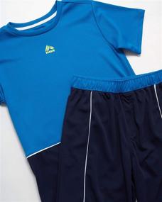 img 3 attached to RBX Boys' Activewear Short Set – Short Sleeve T-Shirt and Gym Shorts Performance Set: Stylish and Dynamic Fitness Outfit for Boys