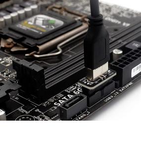 img 3 attached to 💻 JoyReken Вертикальный адаптер USB 3.1 типа Key-A.Type-E: обновите свою переднюю панель с поддержкой USB 3.0 20-пинового разъема.