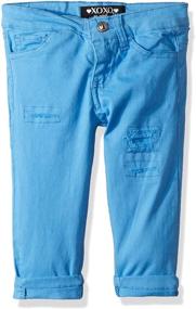 img 2 attached to XOXO Little Girls Stretch Marina Girls' Clothing in Pants & Capris