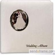silver wedding album: post-bound pocket album for 5x7 and 8x10 prints with scrapbook pages by pioneer - 5x7 inch logo