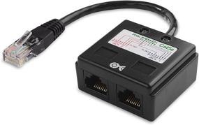 img 2 attached to Cable Matters Ethernet Cable Share Kit in Black - Up to 100 Mbps Speed - Essential Connection Diagram Check - Single Kit Must Be Used in Pair